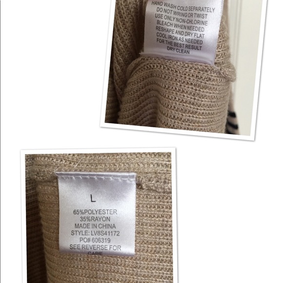 Olive + Oak Peplum Sleeve Sweater Size Large - Picture 5 of 6